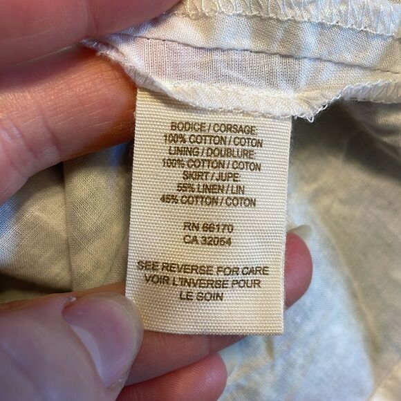 Free People Heartland Crochet Paisley Linen Dress - Picture 5 of 7